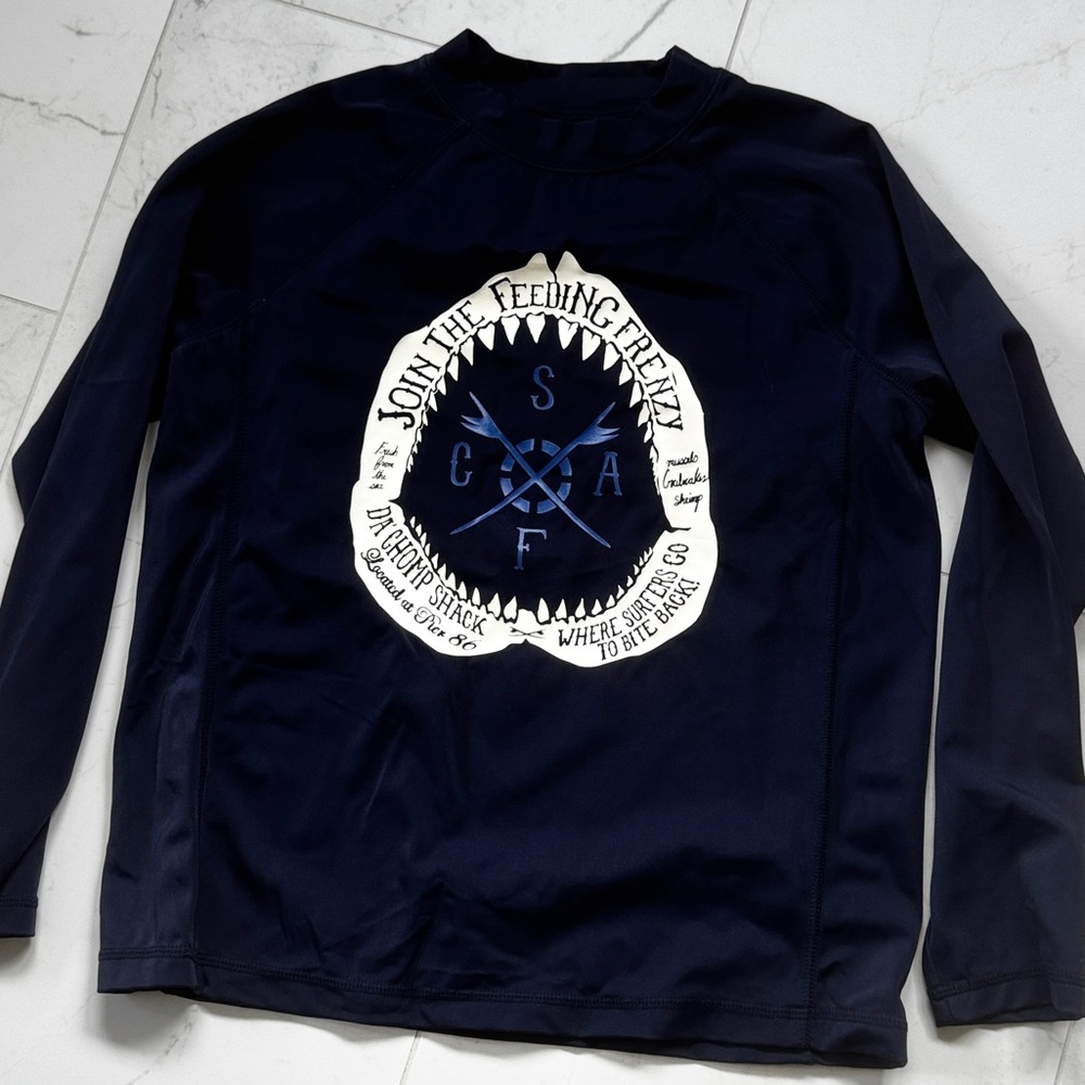 Gap Kids Boys Navy Rash Guard. Size Medium (8)